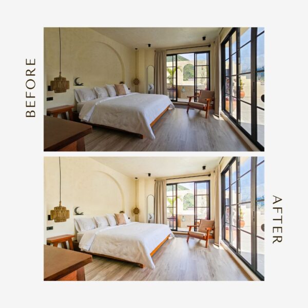 Get better pictures for vacation rentals with 37 professional Lightroom presets. Perfect for indoor, outdoor, and drone shots. Boost bookings and stand out!