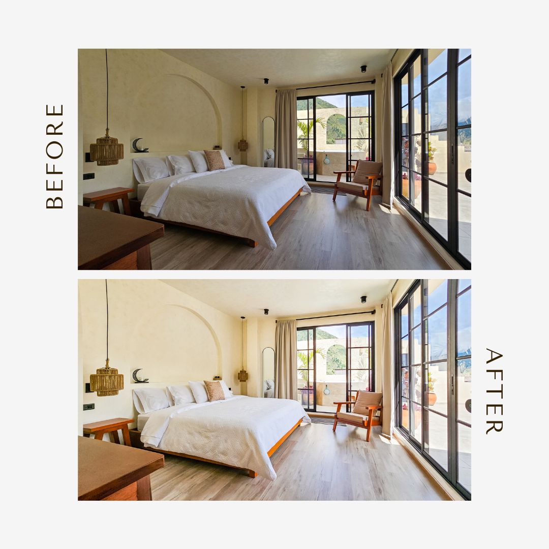 Get better pictures for vacation rentals with 37 professional Lightroom presets. Perfect for indoor, outdoor, and drone shots. Boost bookings and stand out!